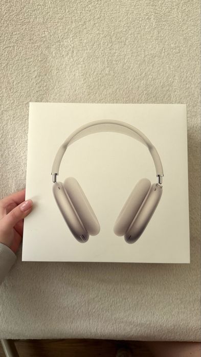 Apple AirPods Max USB-C Starlight – stan idealny, dowód zakupu