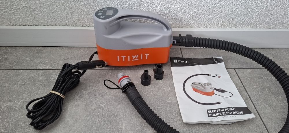 Pompka elektryczna Itiwit Decathlon 15 Psi / 1 bar / 12V / gwarancja / komplet /