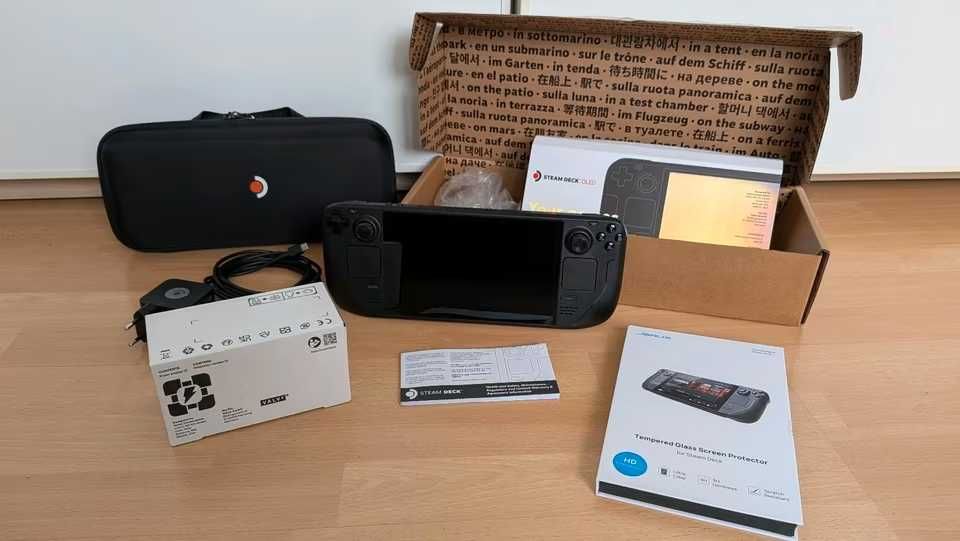 Steam Deck OLED 512GB - Folia na Ekranie + SD 128GB + Etui