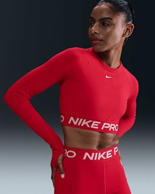 топ от Nike Pro с рукавами