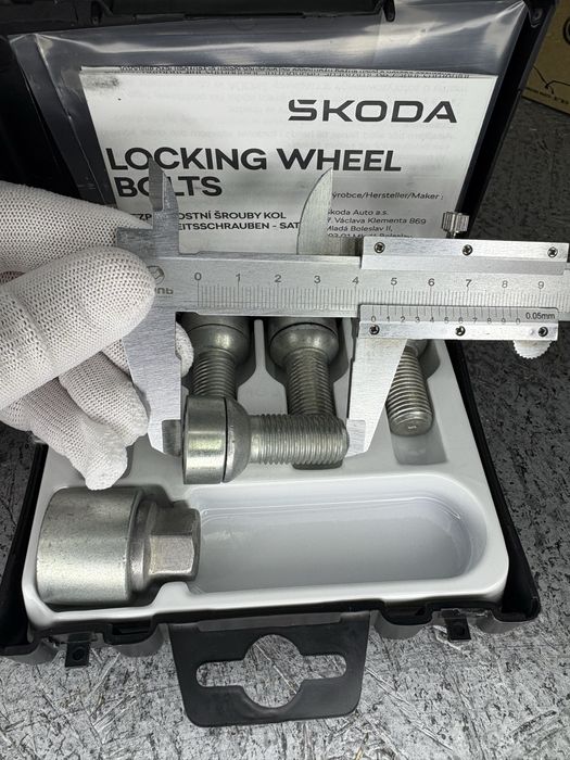 Набір болтів секреток Фольцваген Шкода 17мм 000071597С / 1K0698137A