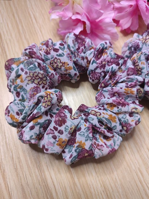 Scrunchie do włosów Slim Celine Szyfon