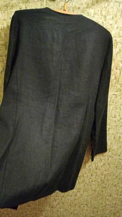 Льняний піджак/жакет чорного кольору, р. m/l