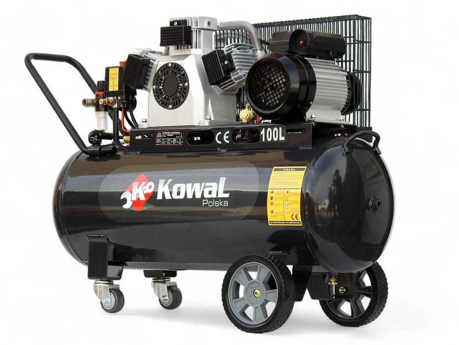 12Bar KOMPRESOR k34 bezolejowy tłokowy 100L sprężarka pompa powietrza