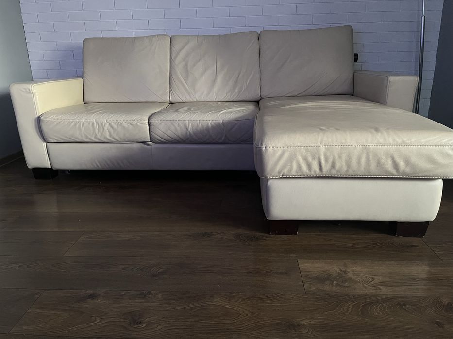 Sofa skórzana rozkładana