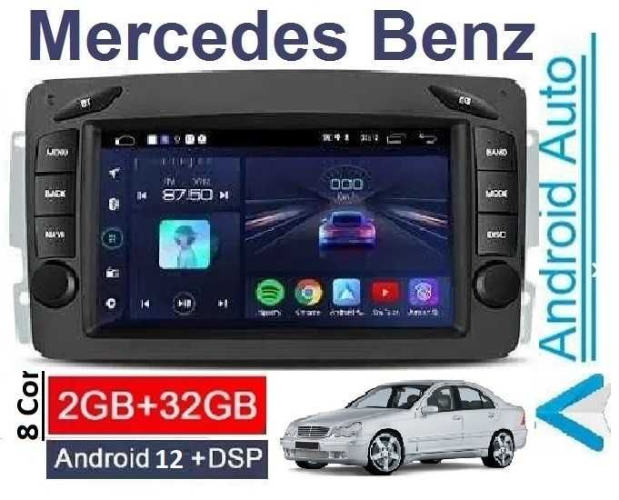 Android Auto Radio Mercedes Exclusivo C CLK w203 w209 w211 NOVO