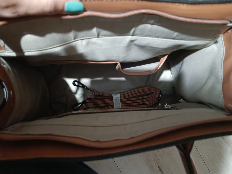 Torebka camel z frenzlem