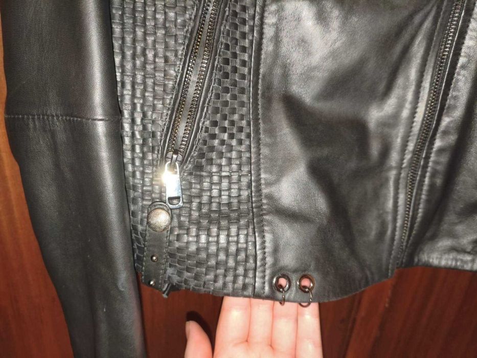 Casaco Pele genuína - Biker Preto (Casa das Peles]