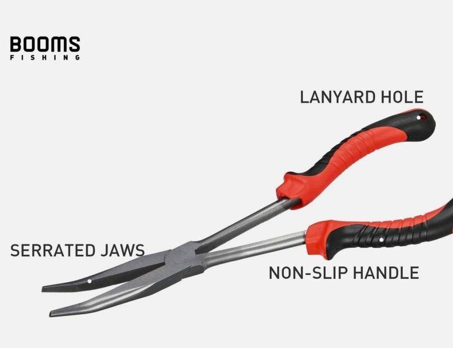 Плоскогубці Booms Fishing із загнутим носом, 11 дюймів.