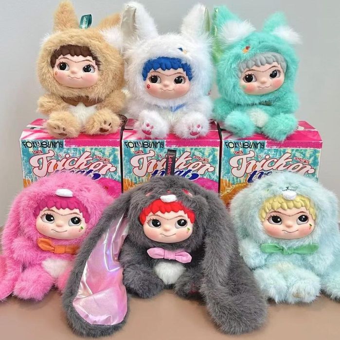 М'яка іграшка сюрприз брелок Вакуку 1 та 2 сезон , SKULLPANDAWakuku