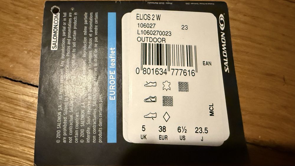 Salomon Elios 2 W 38 damskie buty skóra