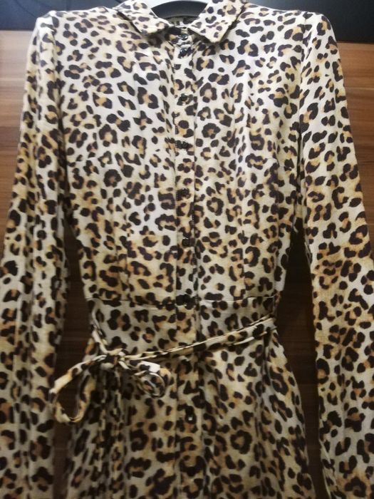 Sukienka panterka midi