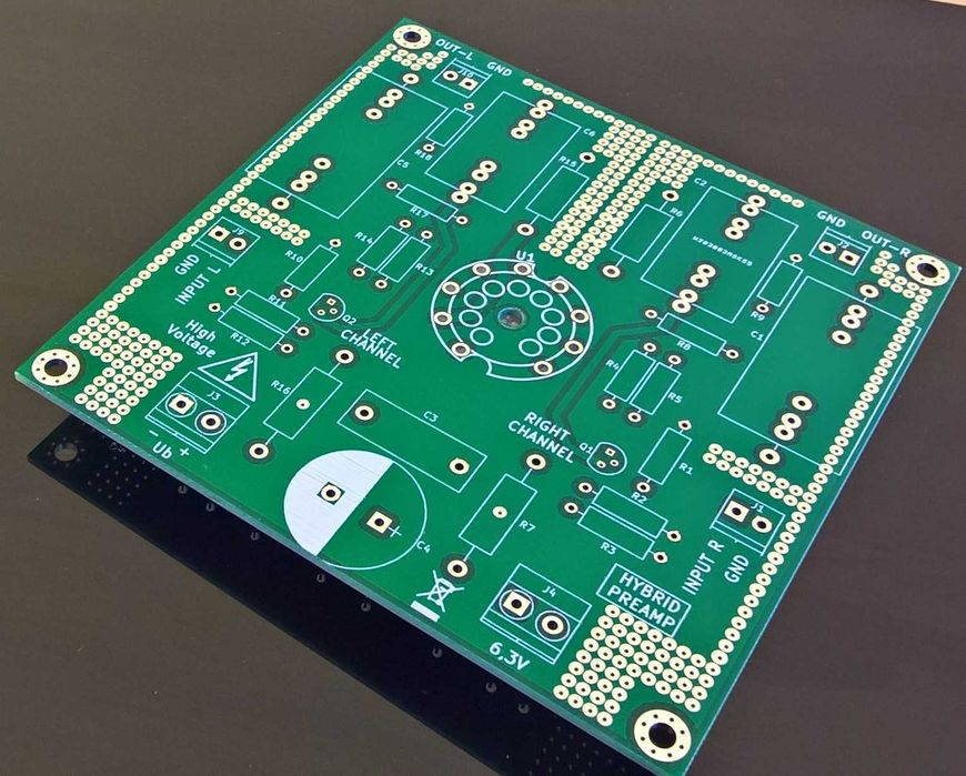 Płytka pcb - przedwzmacniacz lampowy JFET