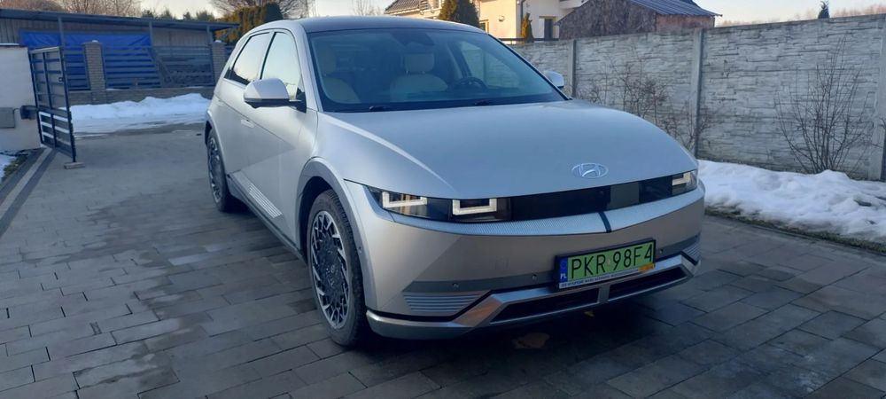 Hyundai IONIQ 5 Top wersja, panel solarny, jasna skóra, HTRACK 4x4, duża bateria77 kwh