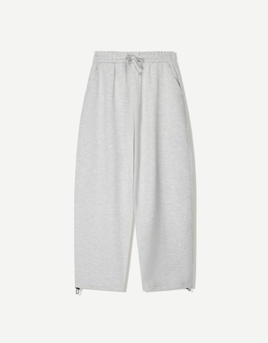 Широкі Плюшеві Штани Бершка із затяжками Bershka Super Baggy