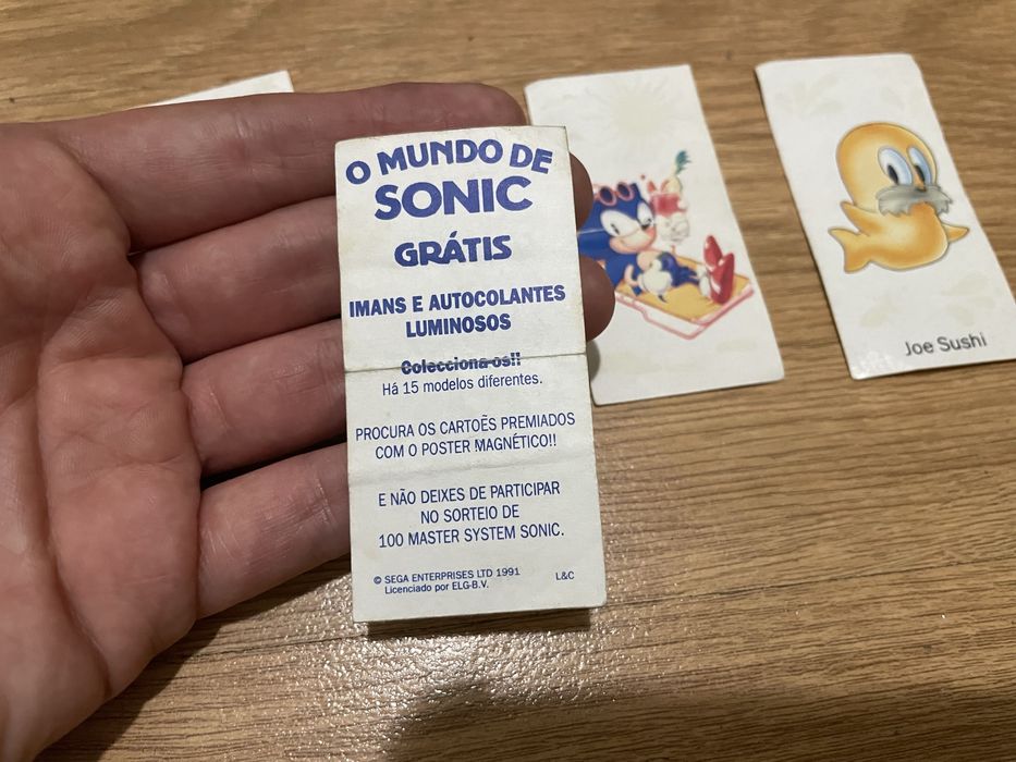 Autocolantes / cromos “O mundo de Sonic”