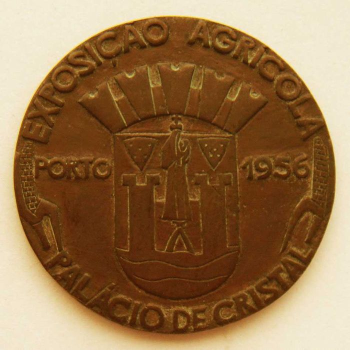 Medalha Bronze Exposiçao Agricola Palacio de Cristal Porto 1956
