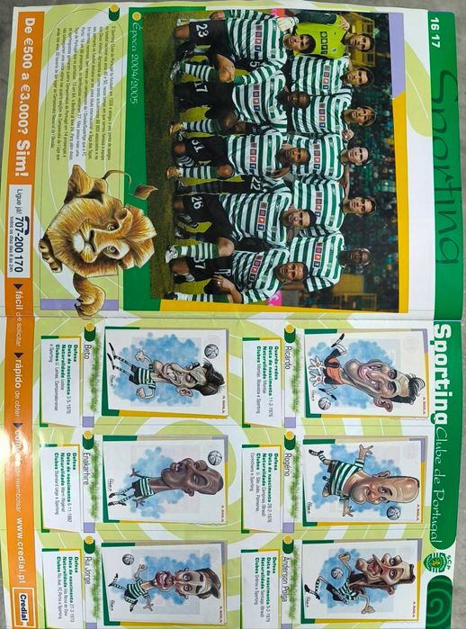 Caderneta  Futebol Cromos
