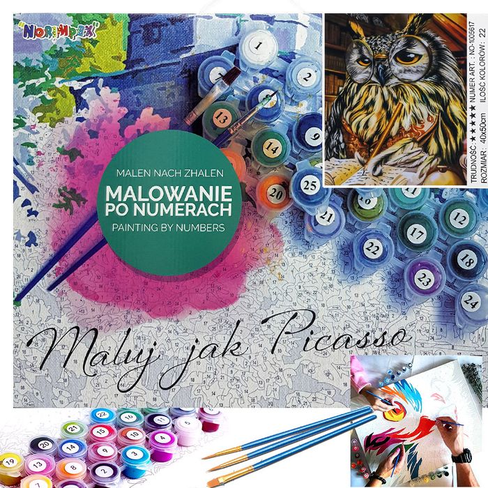 Malowanie Po Numerach Malowanie Olejne Dla Dzieci