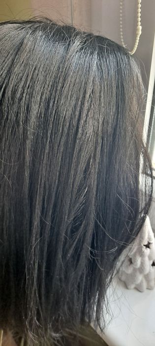 Peruka czarna syntetyczna