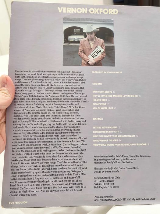 Vernon Oxford – His And Hers made in usa LP vinil