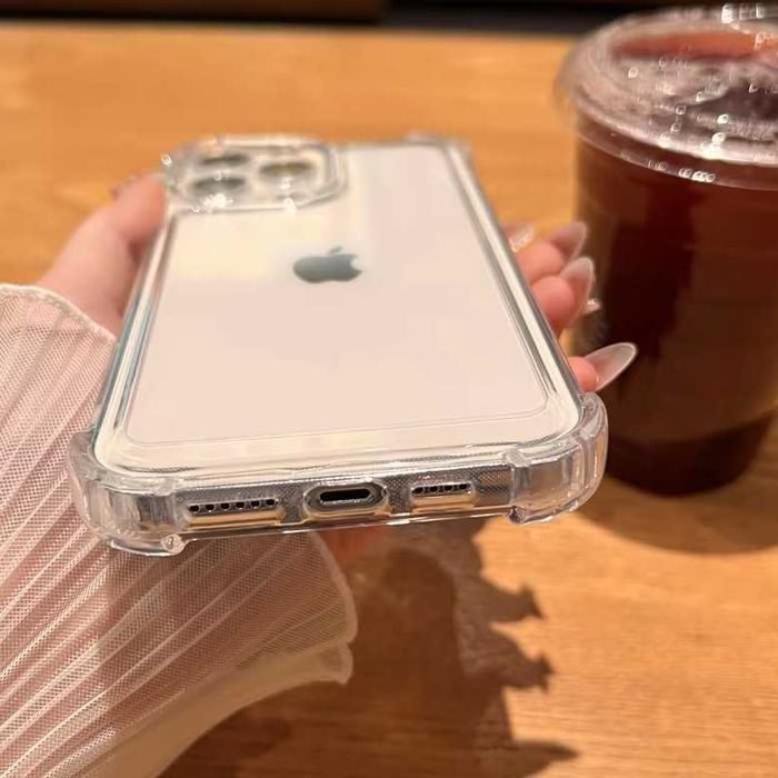 Чохол силіконовий підсилені кути Iphone 14 15 16 Pro Max гурт