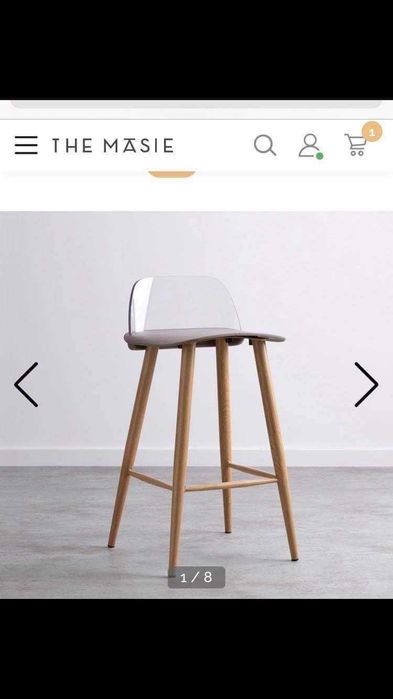 Banco de pé alto encosto acrílico BAIXA DE PREÇO