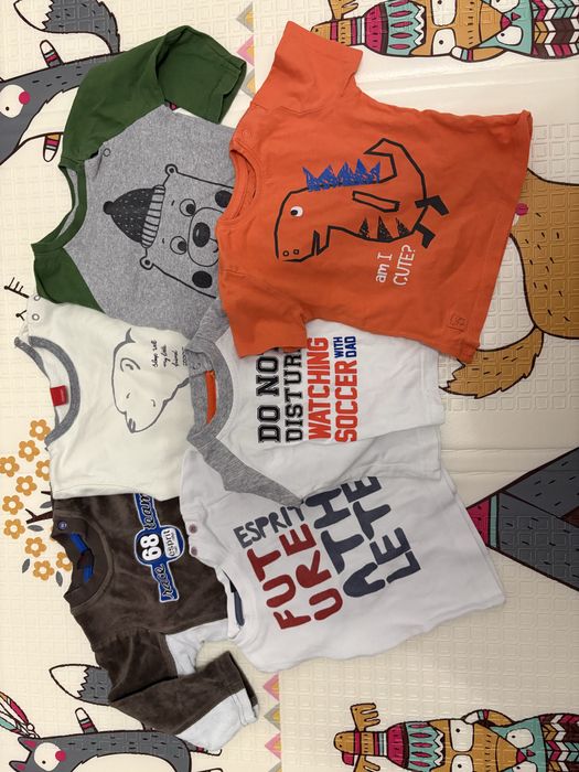 Ubrania niemowlęce r.68