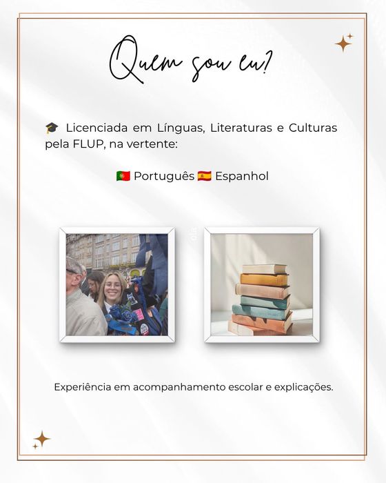 Explicações de Português e Espanhol