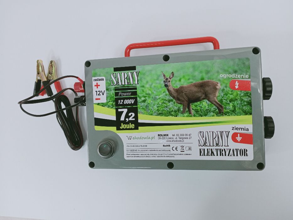 Pastuch elektryczny 12 000V Sarny Duża M O C !
