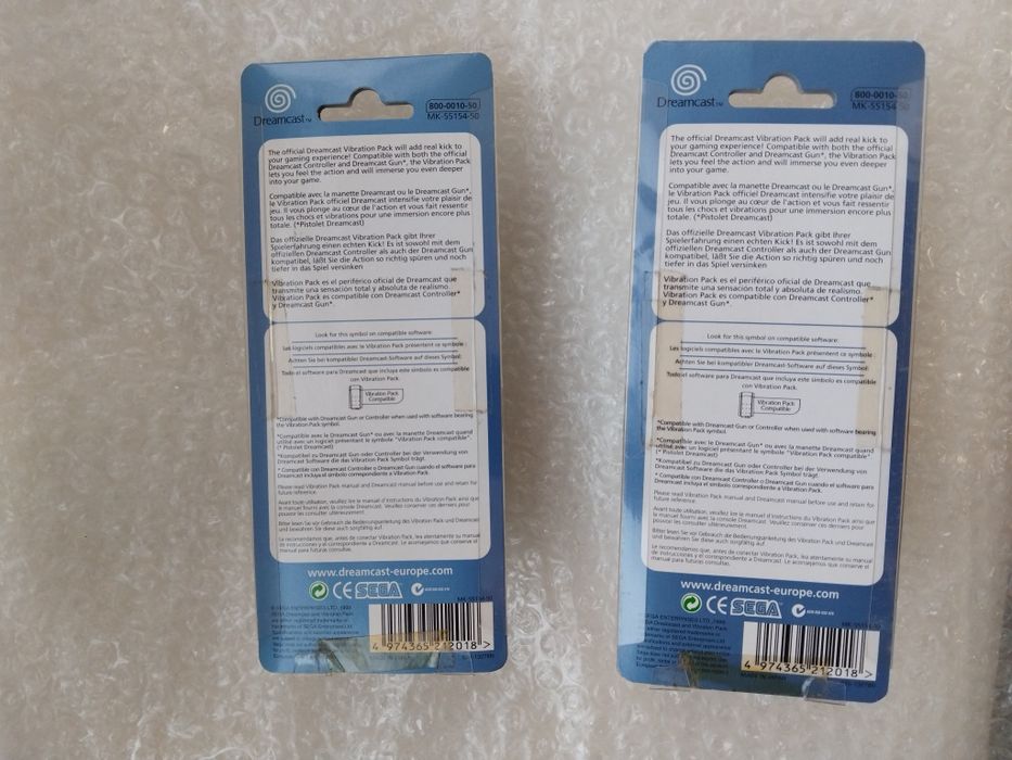 Sega Dreamcast Original Novo Vibration Pack Rumble Vibração