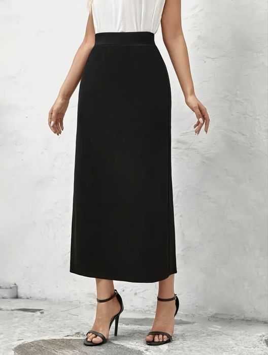 Максі спідниця олівець з розрізом ззаду