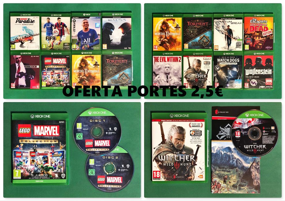 XBOX ONE SERIES X [desde 06€] Dead Evil Fifa Halo Hitman Icewind Lego Marvel Mortal Witcher