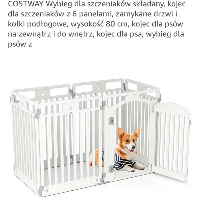 Kojec dla małego pieska, szczeniaka