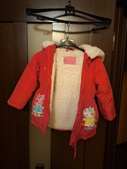 Дитяча курточка для дівчинки Свинка Пеппа на 92 см (2-3 роки)