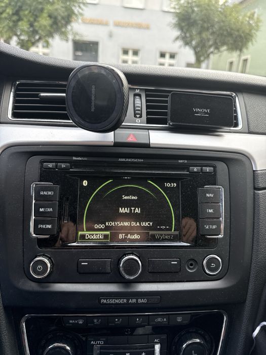 Škoda Superb II – oryginalne radio Amundsen+ NAVI Bluetooth MP3