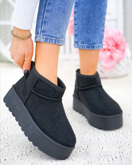 36 37 38 botki 39 40 41 śniegowce na platformie krótkie wsuwane emu ug