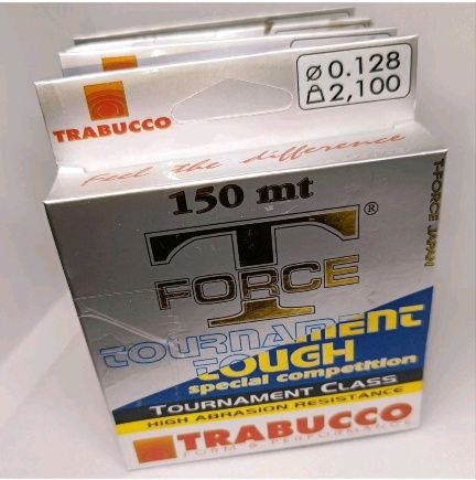 Pack de 4 Linha de Pesca Trabucco T-Force Tournament Tough 150m 0.128m