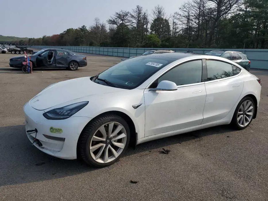 Дверь левая белая PPSW Tesla Model 3 разборка
