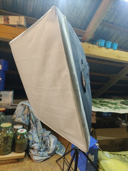 2x Softbox powerlux  4 żarówki 70x70 oświetlenie studyjne lampa fotograficzna