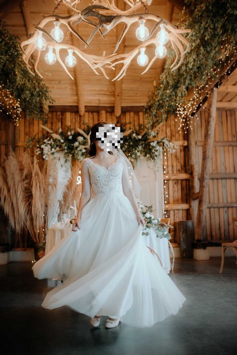 Sprzedam suknię ślubną - model Bergamia firmy Ola La rozm. 36/38 ivory