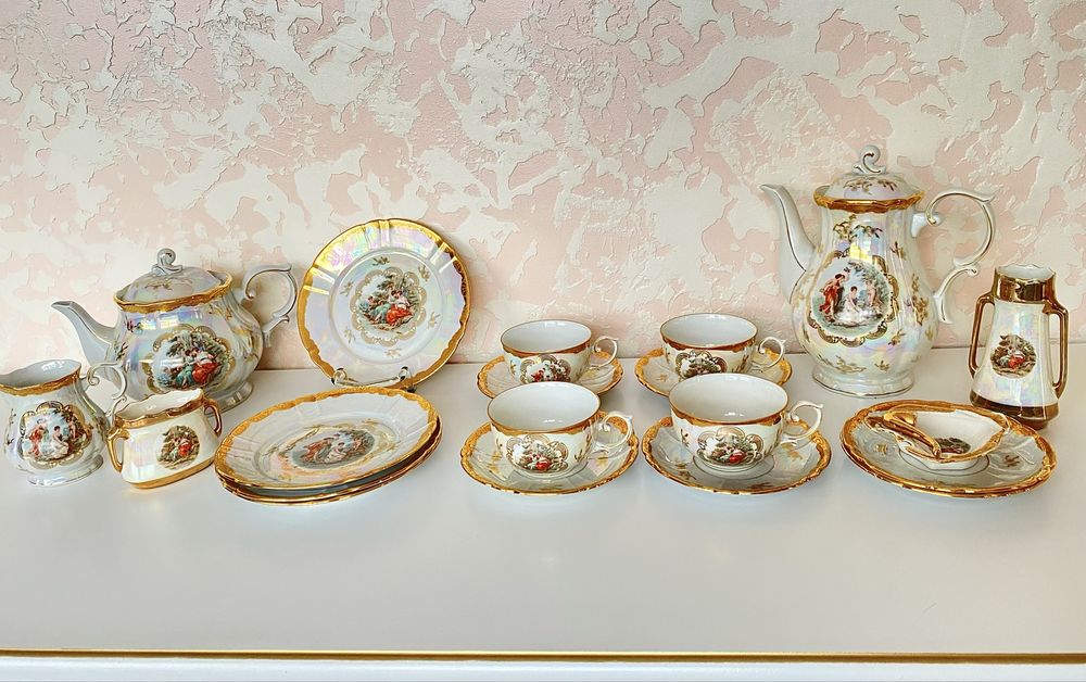 Чайний фарфоровий сервіз Мадонна Oscar Schlegelmilch 61 ГДР