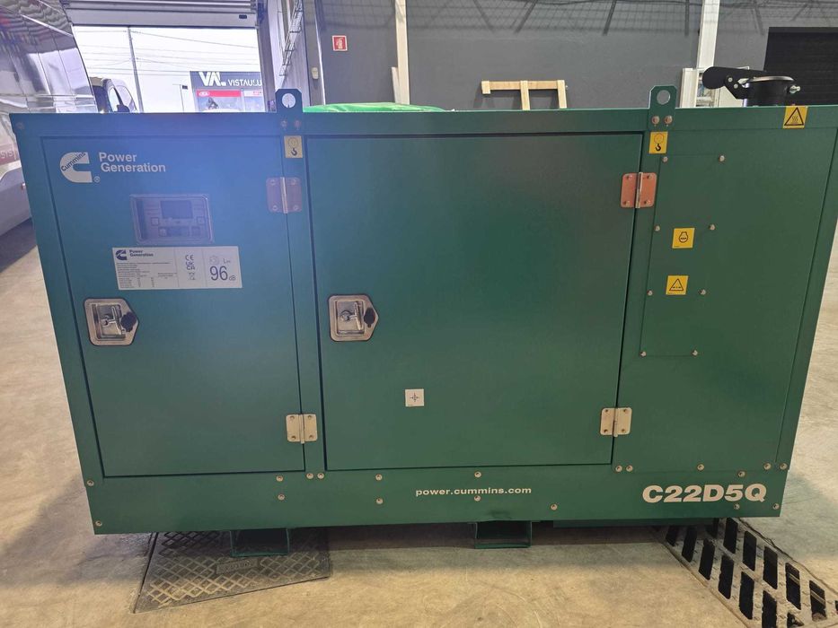 Gerador Industrial Cummins C22D5Q - 1500Rpm -  Prime 20KVA - Standby 22KVA - Novo Com garantia