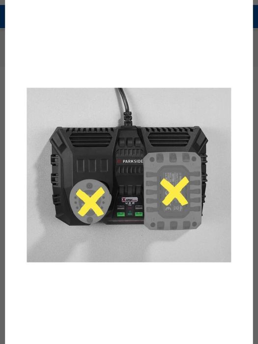 Carregador duplo 12V / 2 x 4,5A parkside