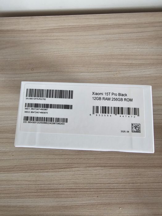 Xiaomi 15T PRO czarny 12 / 256 GB