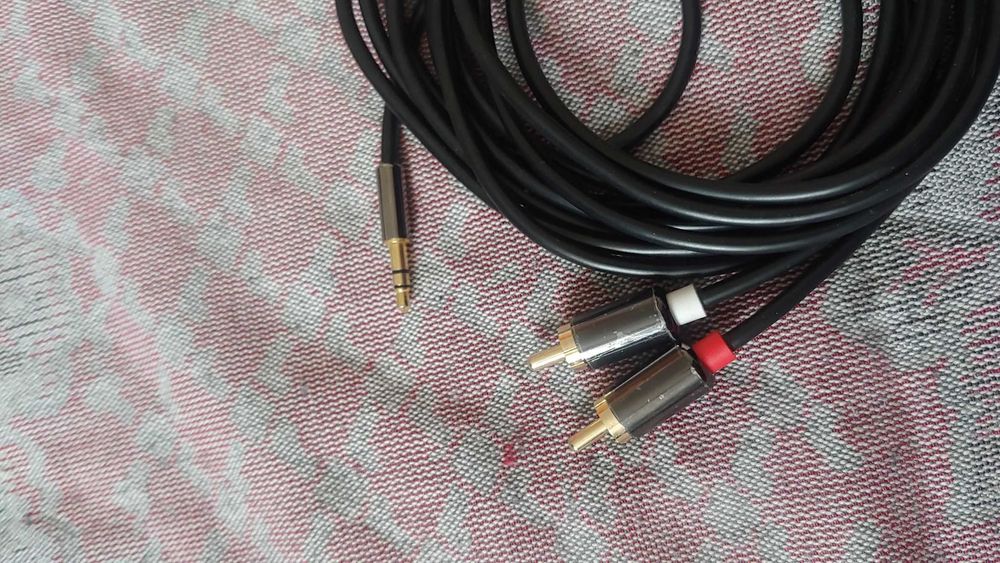 Аудио кабель 3,5 аудио на RCA 2 Тюльпана брендовый новый