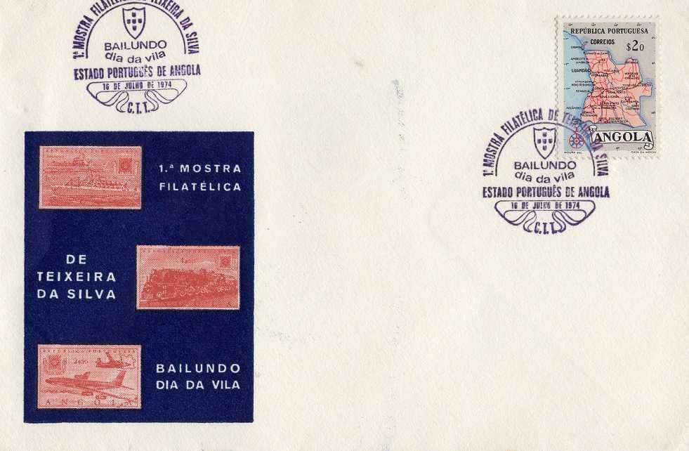 Angola - 1974jul16 = 1ªMostra Filatélica Teixeira da Silva.Bailundo