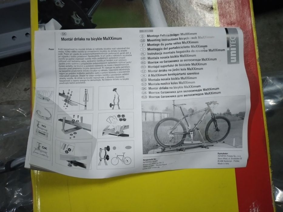 Suporte de tejadilho para bicicleta