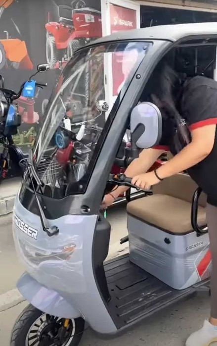 электроскутер Електротрайк CROSSER TR-7 1000W-72V-24Ah GraFen-АКБ шини 10"(2026)