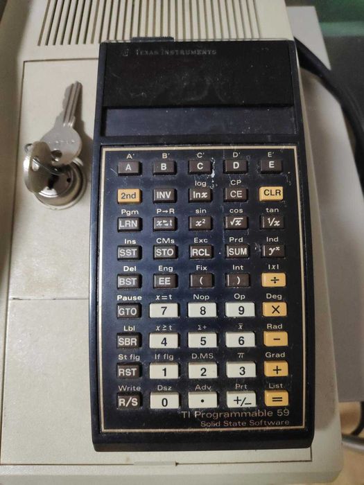 Texas Instruments Ti 59 + PC-100B Printer Cradle (1978)